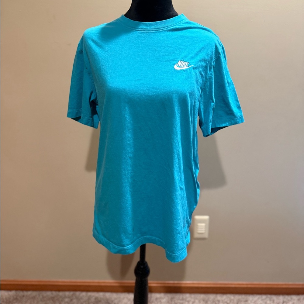 Men’s Nike Turquoise Tee with White Logo
